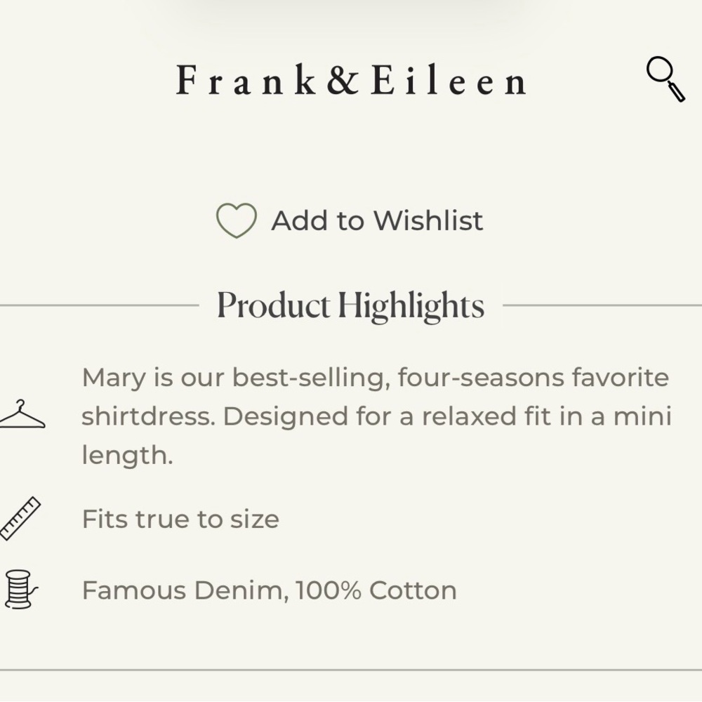 Frank & Eileen Mary Shirtdress S Dress - Picture 4 of 5